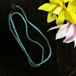 Turquoise Corded Unisex Necklace